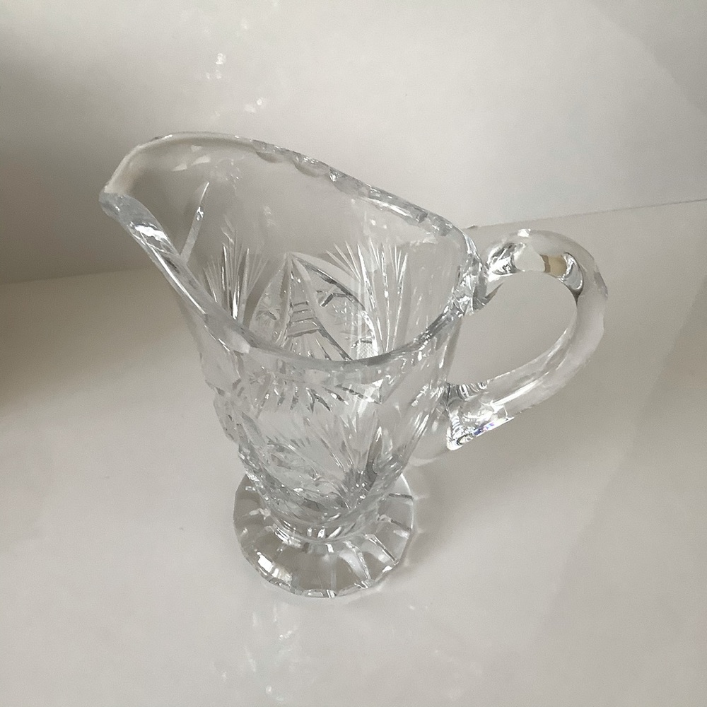 Vintage pressed glasses milk creamer